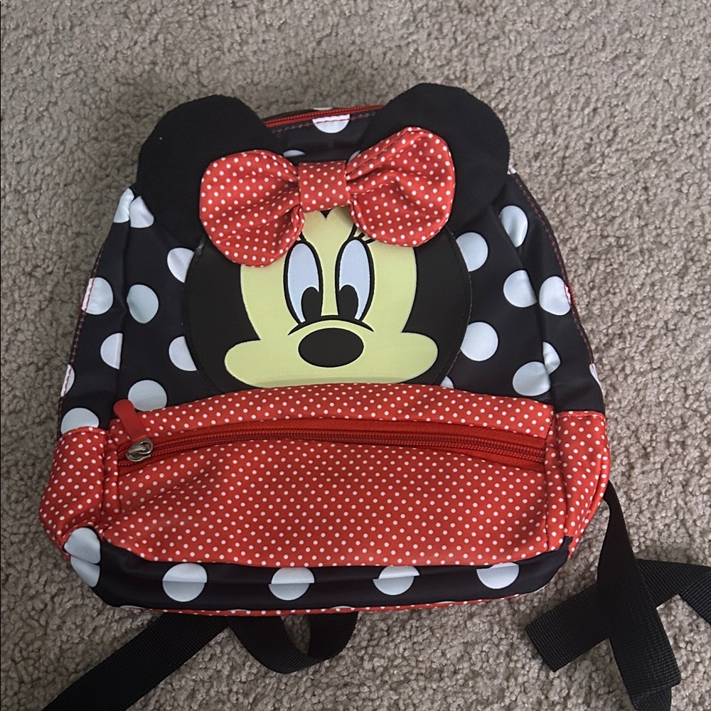 Polka Dot Minnie Mouse Kids Backpack